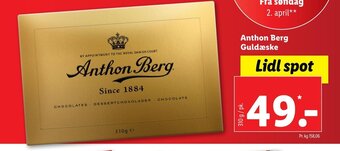 Lidl Anthon Berg Guldæske tilbud
