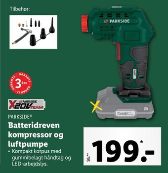 Lidl Batteridreven Kompressor og Luftpumpe tilbud