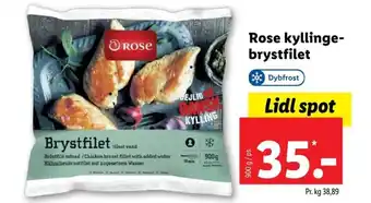 Lidl Rose Kyllingebrystfilet tilbud