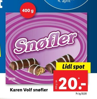 Lidl Karen Volf Snøfler tilbud