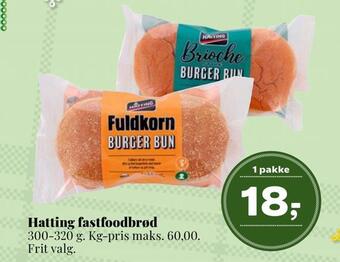 Hatting fastfoodbrød