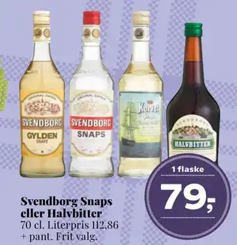 Dagli'Brugsen Svendborg snaps eller halvbitter tilbud