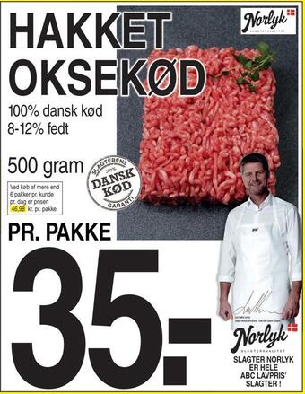Hakket oksekød