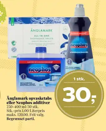 Dagli'Brugsen Änglamark opvasketabs eller neophos additiver tilbud