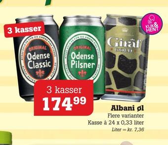 Poetzsch Padborg Albani øl tilbud