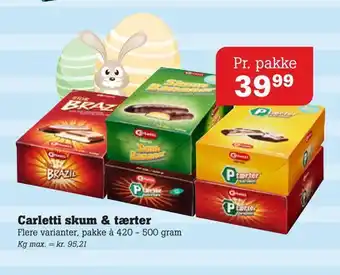 Poetzsch Padborg Carletti skum & tærter tilbud