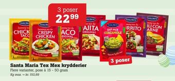 Poetzsch Padborg Santa maria tex mex krydderier tilbud