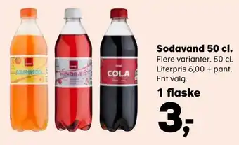 Kvickly Sodavand 50 cl tilbud
