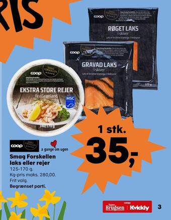 Kvickly Smag forskellen laks eller rejer tilbud