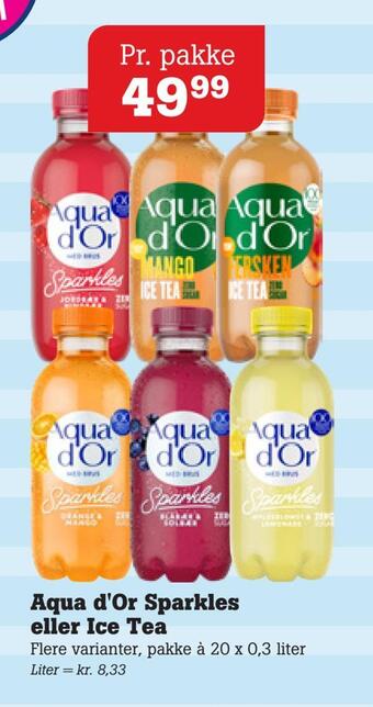 Poetzsch Padborg Aqua d'or sparkles eller ice tea tilbud