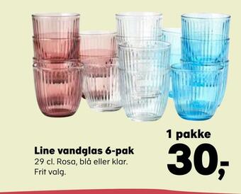 Line vandglas 6-pak