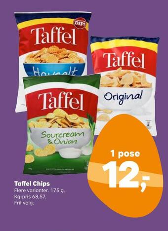 Kvickly Taffel chips tilbud