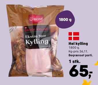 Kvickly Hel kylling tilbud