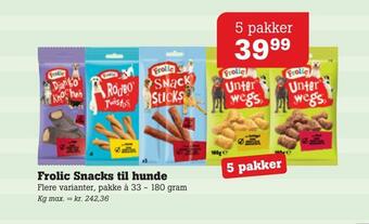 Poetzsch Padborg Frolic snacks til hunde tilbud