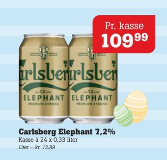 Poetzsch Padborg Carlsberg elephant 7,2% tilbud