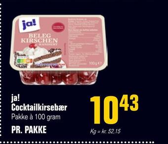 Ja! cocktailkirsebær