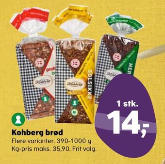 Kvickly Kohberg brød tilbud