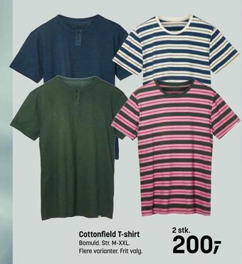 Kvickly Cottonfield t-shirt tilbud