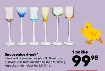 Kvickly Snapseglas 6-pak* tilbud