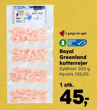 Kvickly Royal greenland kutterrejer tilbud