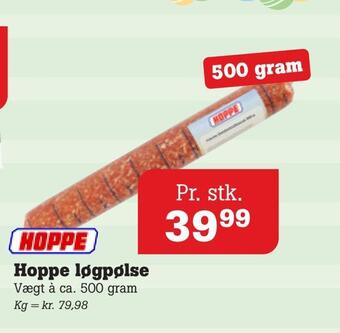 Poetzsch Padborg Hoppe løgpølse tilbud