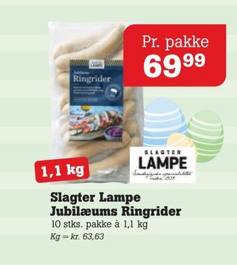 Poetzsch Padborg Slagter lampe jubilæums ringrider tilbud