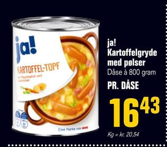 Poetzsch Padborg Ja! kartoffelgryde med pølser tilbud
