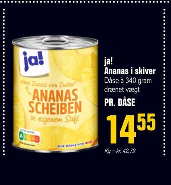 Ja! ananas i skiver
