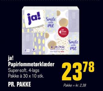 Ja! papirlommetørklæder