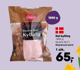 SuperBrugsen Hel kylling tilbud