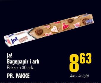 Poetzsch Padborg Ja! bagepapir i ark tilbud