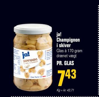 Poetzsch Padborg Ja! champignon i skiver tilbud