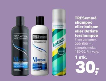SuperBrugsen Tresemmé shampoo eller balsam eller batiste tørshampoo tilbud