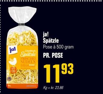 Poetzsch Padborg Ja! spätzle tilbud