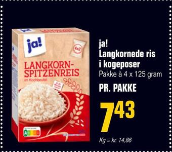 Poetzsch Padborg Ja! langkornede ris i kogeposer tilbud