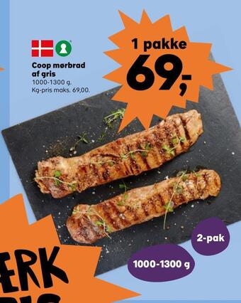SuperBrugsen Coop mørbrad af gris tilbud