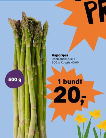 SuperBrugsen Asparges tilbud