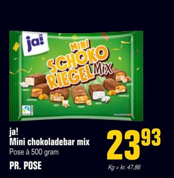 Poetzsch Padborg Ja! mini chokoladebar mix tilbud
