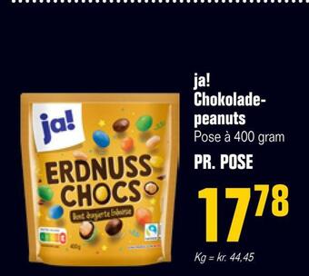 Poetzsch Padborg Ja! chokoladepeanuts tilbud