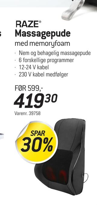 Thansen Massagepude tilbud