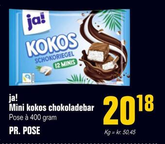 Poetzsch Padborg Ja! mini kokos chokoladebar tilbud