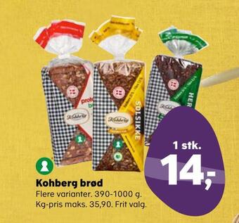 SuperBrugsen Kohberg brød tilbud