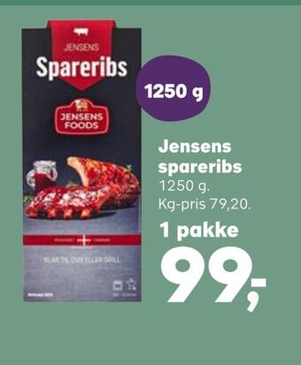 SuperBrugsen Jensens spareribs tilbud