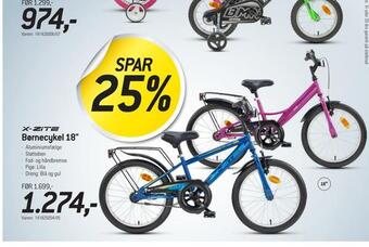 Thansen Børnecykel 18 tilbud
