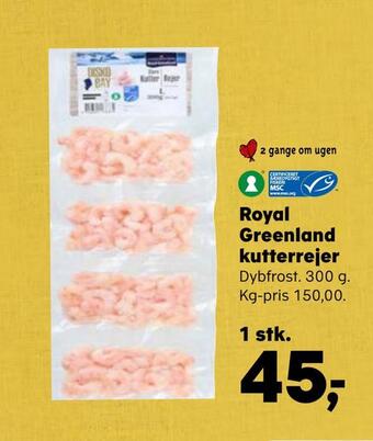 SuperBrugsen Royal greenland kutterrejer tilbud