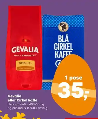 SuperBrugsen Gevalia eller cirkel kaffe tilbud