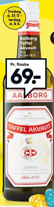 Bilka Aalborg taffel akvavit tilbud