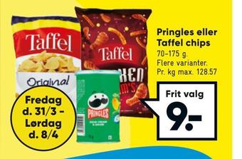 Bilka Pringles eller taffel chips tilbud