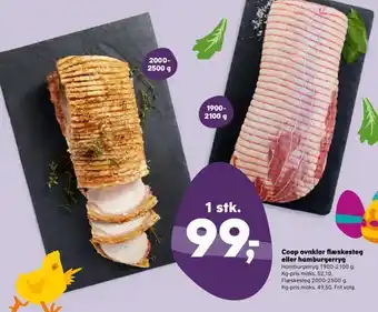 SuperBrugsen Coop ovnklar flæskesteg eller hamburgerryg tilbud