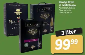 Hardys crest el. mafi rosso
